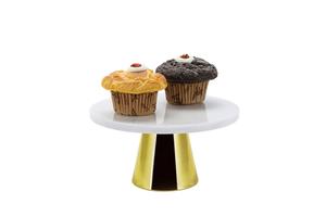 Тарелка для торта Echtwerk, 22 см, золотой