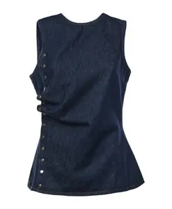 Джинсовая блузка на пуговицах Rotate Birger Christensen, синий