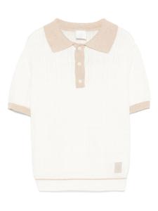 Eleventy Kids трикотажная рубашка поло, белый