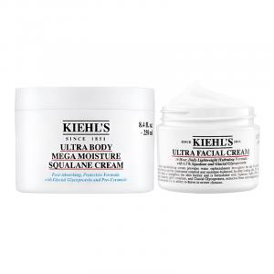 Keyanshi набор для увлажняющего ухода за кожей увлажнение и гидратация 50мл+250мл Kiehl's, Two-Piece Set: High Hydrating Squalane Body Cream 250ml+High Hydrating Face Cream 50ml