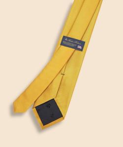 Однотонный шелковый галстук-реп, изготовлен в США.