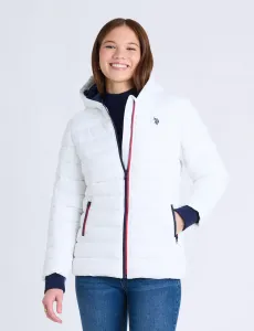 Куртка U.S. Polo Assn Qquilted Ski With Hood, белый