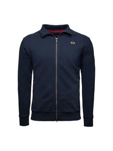 Толстовка с капюшоном на молнии La Martina MAF004, темно-синий