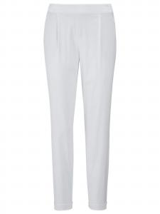 MADELEINE Брюки с зауженным кроем и складками спереди в белом цвете