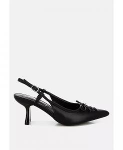 Туфли Danvers Kitten Heel Pointy Slingbacks London Rag, черный