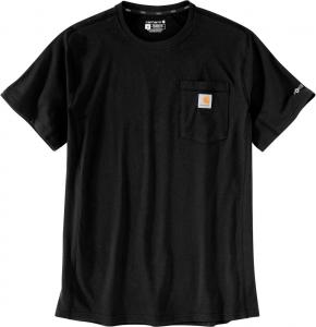 Футболка Carhartt Force Relaxed Fit Midweight Short Sleeve Pocket T-Shirt, черный