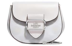 Morgan Canvas With Leather Сумка-седло, Кроссбоди, Женская плечевая сумка Белый COACH