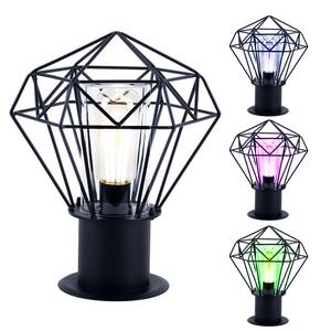 Уличный светодиодный светильник Horace с черным абажуром в виде решетки Globo Lighting, черный