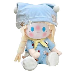 Кукла Big Brother Cotton Doll, плюшевая кукла, высота 40см Dolls and bears dance, Naked Doll+Puppy Bib & Brace Set (Includes Hat)