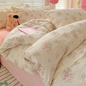 Antarctic Комплект постельного белья 1,8 м, 4 предмета: пододеяльник 180x220 см, цвет Banmu Huatian, мягкий и комфортный