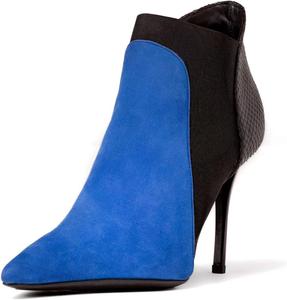 Женщины: сексуальные ботинки с закрытым носком, ботинки с заостренным носком, шпилька на высоком каблуке, ботинки для женщин, обувь, выпускной, рабочий день размер 4-16 США Wo wagas, Blue