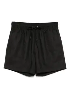 Плавки-шорты с вышитым логотипом Boss, черный