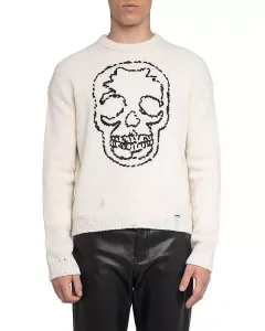 Шерстяной свитер Marko we skull Zadig & Voltaire, белый