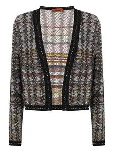 Кардиган, украшенный пайетками Missoni, коричневый