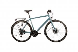 Городской велосипед Carver Uniq Eins - 28 дюймов - Diamant - 2024, цвет Blau|steel bluedark greyblack