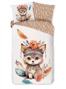 Комплект постельного белья Сено белого/светло-коричневого цвета Good Morning, 140x200 см