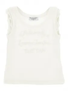 Топ с оборками Philosophy Di Lorenzo Serafini Kids, бежевый