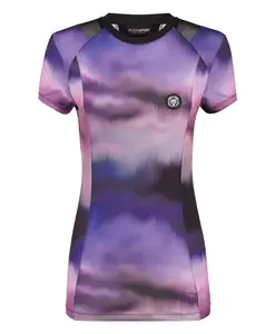 Футболка с круглым вырезом и изображением тигра Plein Sport, фиолетовый