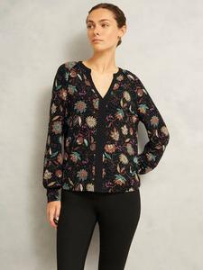 Топ с длинными рукавами Zelia Botanical Hobbs, Black/Multi