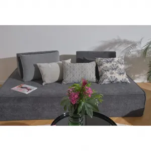 Декоративная подушка Anny для дивана, включая наполнитель, 50x30 см, декоративная подушка с цветочным узором, зеленая H.O.C.K., Anthrazit, grau + geblümt