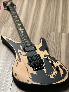 Schecter Synyster Gates Custom-S Relic в состаренном черном сатине