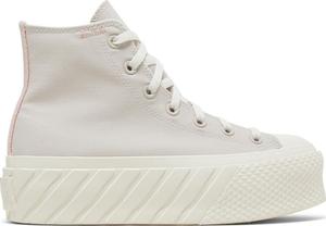 Кроссовки Converse Wmns Chuck Taylor All Star Lift 2X Platform High Desert Sand, кремовый