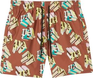 Шорты для плавания Palm Angels x Vilebrequin Monogram Swimwear 'Brown/Yellow', коричневый