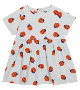 Детское хлопковое платье с принтом Bobo Choses, Light Grey