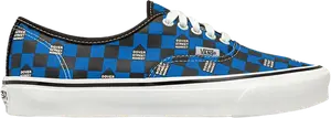 Кеды Vans Dover Street Market x OG Authentic LX DSM Checkerboard - Blue Black, синий