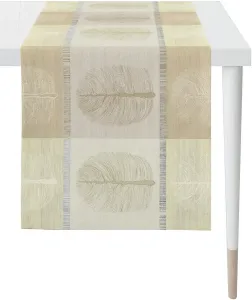 APELT дорожка для стола "Vito, LOFT STYLE", (1 шт.), жаккардовая ткань 44х140 см, серый/бежевый