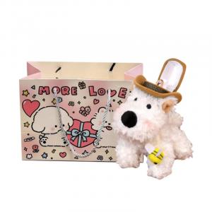 Fat Fat Dragon Плюшевая кукла West Highland White Terrier Puppy Surprise Creative Cartoon высотой 12 см