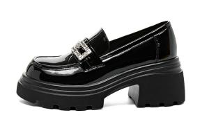 Лоферы женские черный Zgr