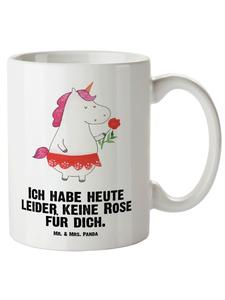 Кружка XL Дама-единорог с надписью в белом цвете Mr. & Mrs. Panda