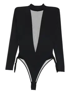 Боди Pure Tentation с длинными рукавами Maison Close, черный