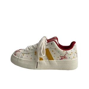 BINGO DUCK Дышащие женские скейтерские кроссовки Red Yellow, цвет Red Yellow