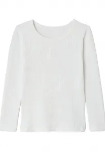 Топ с длинными рукавами цвета хаки Damart, White