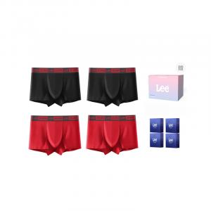 Мужские трусы боксеры 4 шт Lee, красный