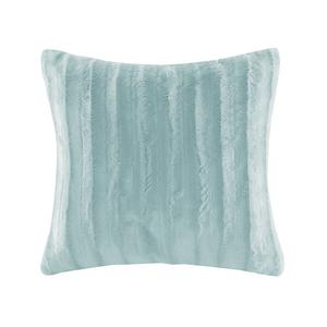 Квадратная подушка из искусственного меха Madison Park Duke, синий