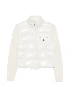 Стеганая куртка на молнии MONCLER, белый