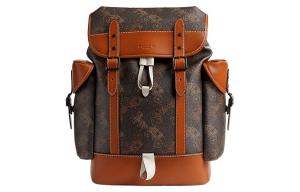 Рюкзак из холста с кожаной спинкой Tubas Men's Brown & Black COACH