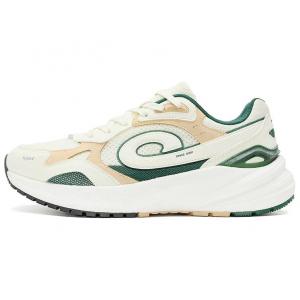 Qiaodan Дышащие, увеличивающие высоту, с хорошим отскоком, низкие повседневные кроссовки для мужчин, бежево-зеленые