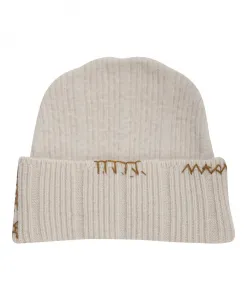 Шапка-Бини из смесовой шерсти с декоративными швами. Marni, бежевый