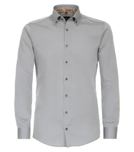 Деловая рубашка VENTI "Деловая рубашка VENTI однотонная", серый