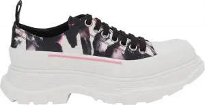 Кроссовки Alexander McQueen Wmns Tread Slick Lace Up Watercolour Graffiti, разноцветный