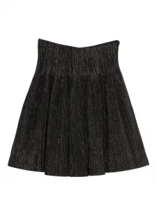Плиссированная юбка с металлизированной нитью CFCL, черный