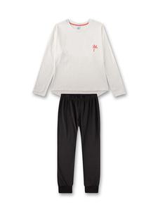 Sanetta Пижама белого/черного цвета