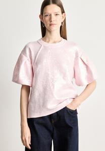 Футболка DKNY SEQUIN PUFF SLEEVES , Pink Moon/Light Pink