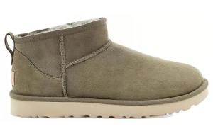 Ботинки короткие женские UGG Classic Ultra Mini, оливковый
