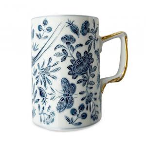 Синяя кружка Mottahedeh Sacred Bird & Butterfly, синий