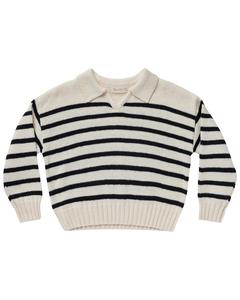 Rylee + Cru Коллективный воротниковый свитер Rylee + Cru Collective, белый